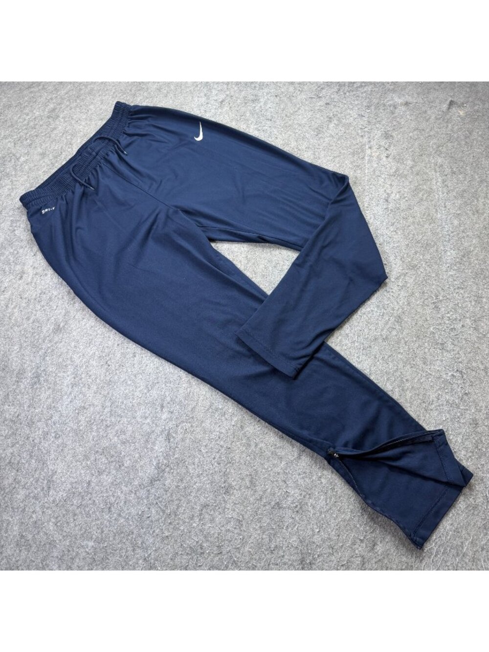 Nike Libero Tech Knit Soccer Pants Men L Blue 30" 588460 Ankle Zip